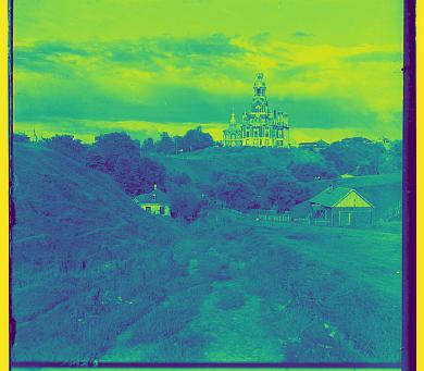 original given picture of Cathedral.jpg with green filter